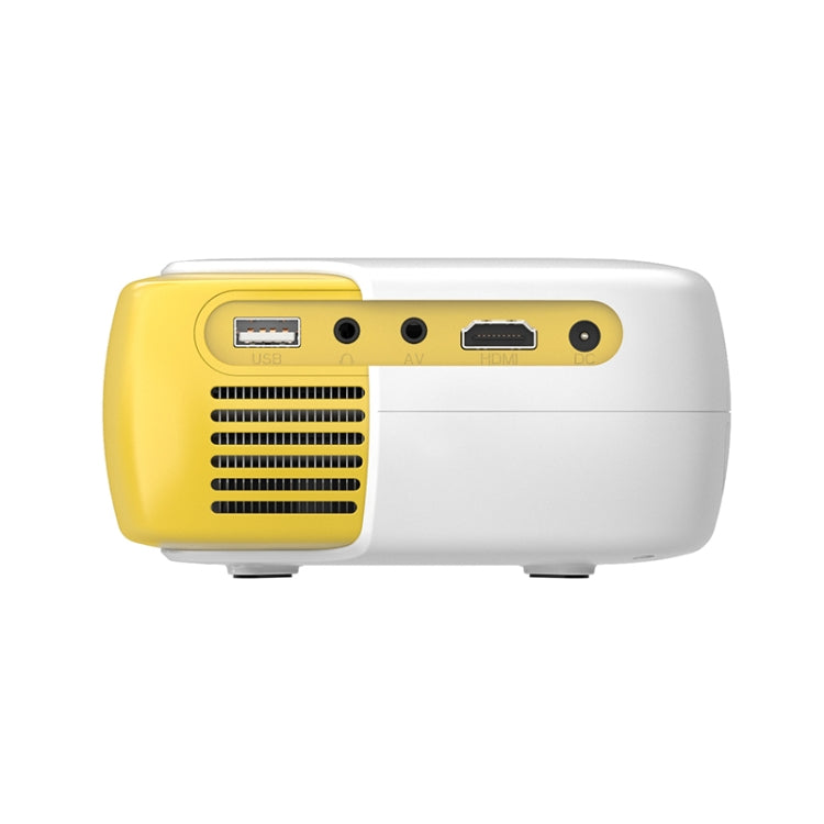 DR-860 1920x1080 1000 Lumens Portable Home Theater LED Projector, Plug Type:UK Plug(Yellow  White) - LED Projector by PMC Jewellery | Online Shopping South Africa | PMC Jewellery | Buy Now Pay Later Mobicred