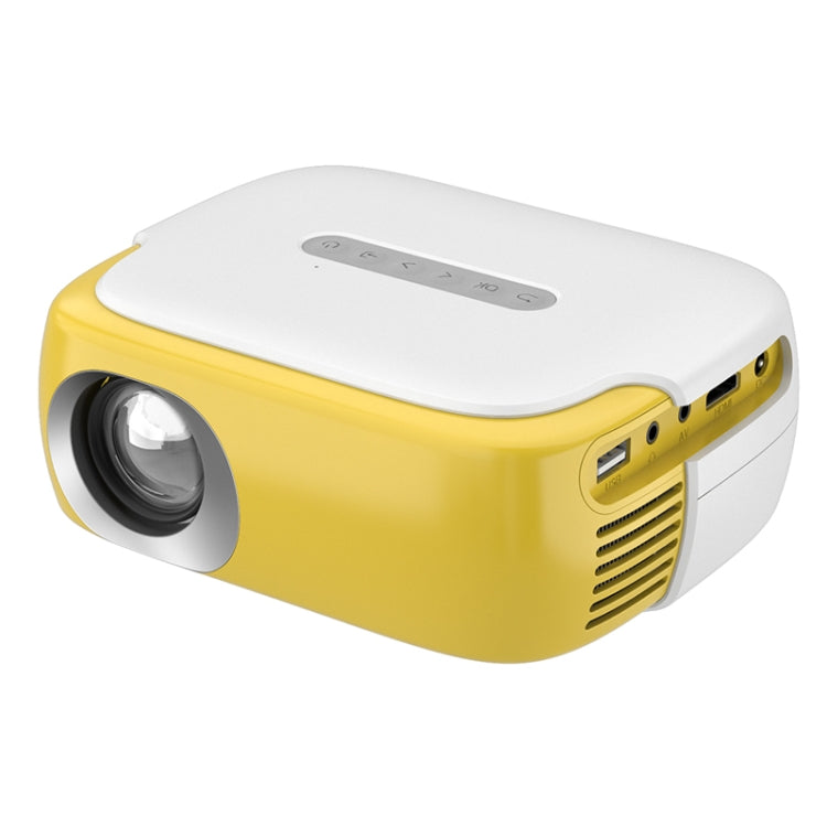 DR-860 1920x1080 1000 Lumens Portable Home Theater LED Projector, Plug Type:AU Plug(Yellow  White) - LED Projector by PMC Jewellery | Online Shopping South Africa | PMC Jewellery | Buy Now Pay Later Mobicred