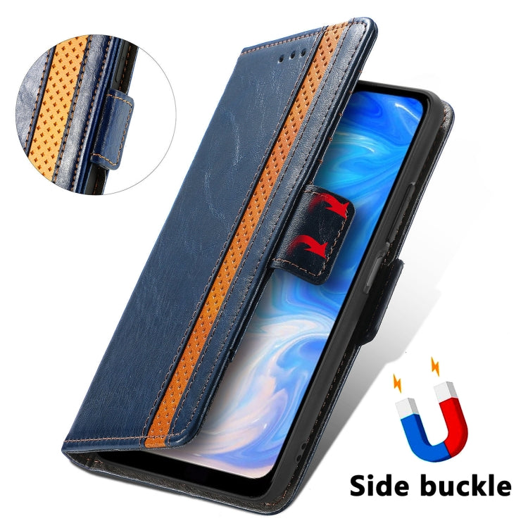 For Doogee N40 Pro CaseNeo Splicing Dual Magnetic Buckle Leather Case with Holder & Card Slots & Wallet(Blue) - More Brand by PMC Jewellery | Online Shopping South Africa | PMC Jewellery | Buy Now Pay Later Mobicred