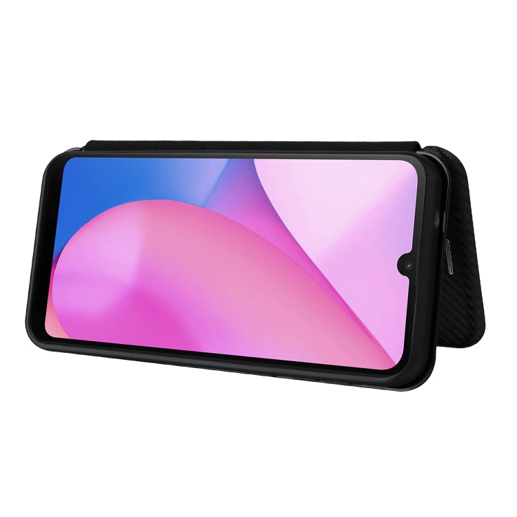 For Blackview Oscal C20 Carbon Fiber Texture Horizontal Flip Leather Phone Case with Card Slot(Black) - More Brand by PMC TechLife | Online Shopping South Africa | PMC TechLife | Buy Now Pay Later Mobicred