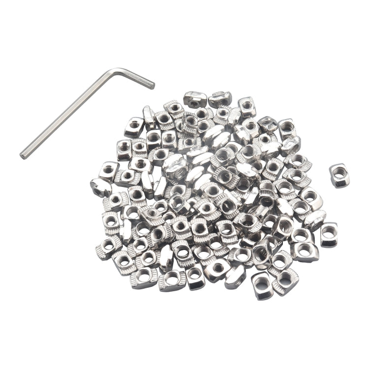 A5551 100 in 1 M5 European Standard T-shape Slide Nut with Wrench - Nuts & Bolts by PMC Jewellery | Online Shopping South Africa | PMC Jewellery