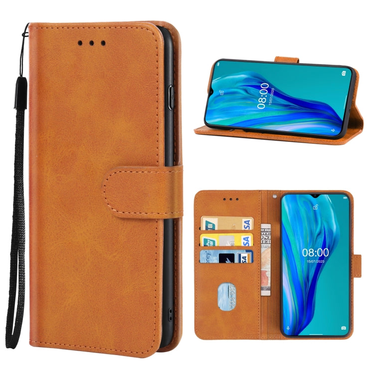 Leather Phone Case For Ulefone Note 9P(Brown) - Ulefone Cases by PMC Jewellery | Online Shopping South Africa | PMC Jewellery | Buy Now Pay Later Mobicred