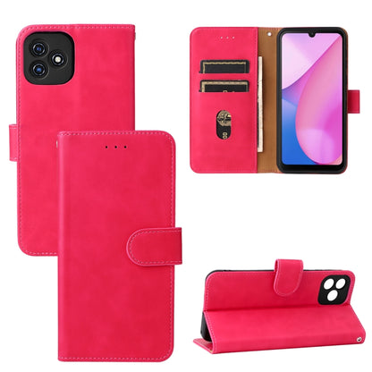 For Blackview Oscal C20 Solid Color Skin Feel Magnetic Buckle Horizontal Flip PU Phone Case(Rose Gold) - More Brand by PMC Jewellery | Online Shopping South Africa | PMC Jewellery | Buy Now Pay Later Mobicred