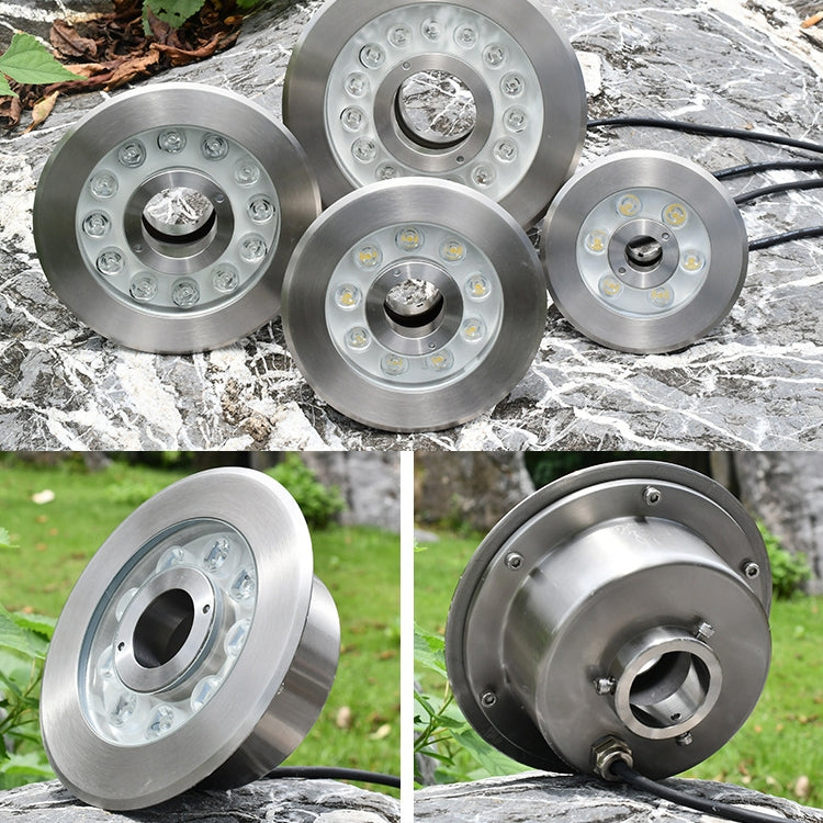 9W Landscape Colorful Color Changing Ring LED Stainless Steel Underwater Fountain Light(Colorful) - Underwater Lights by PMC TechLife | Online Shopping South Africa | PMC TechLife | Buy Now Pay Later Mobicred