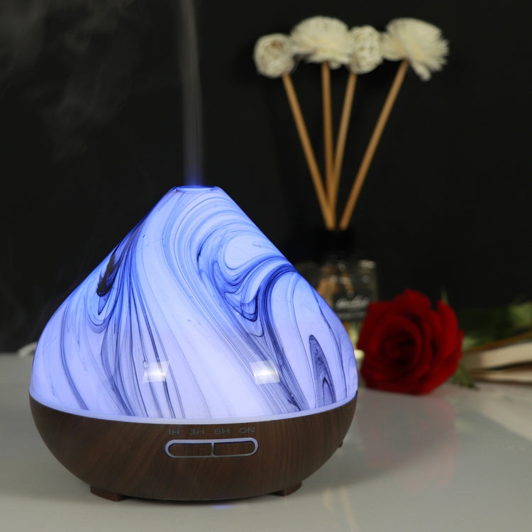 400ml Volcano Shape Humidifier Glass Aromatherapy Machine Automatic Alcohol Sprayer, Plug Specification:UK Plug(Coffee) - free shipping - PMC TechLife - Order now!