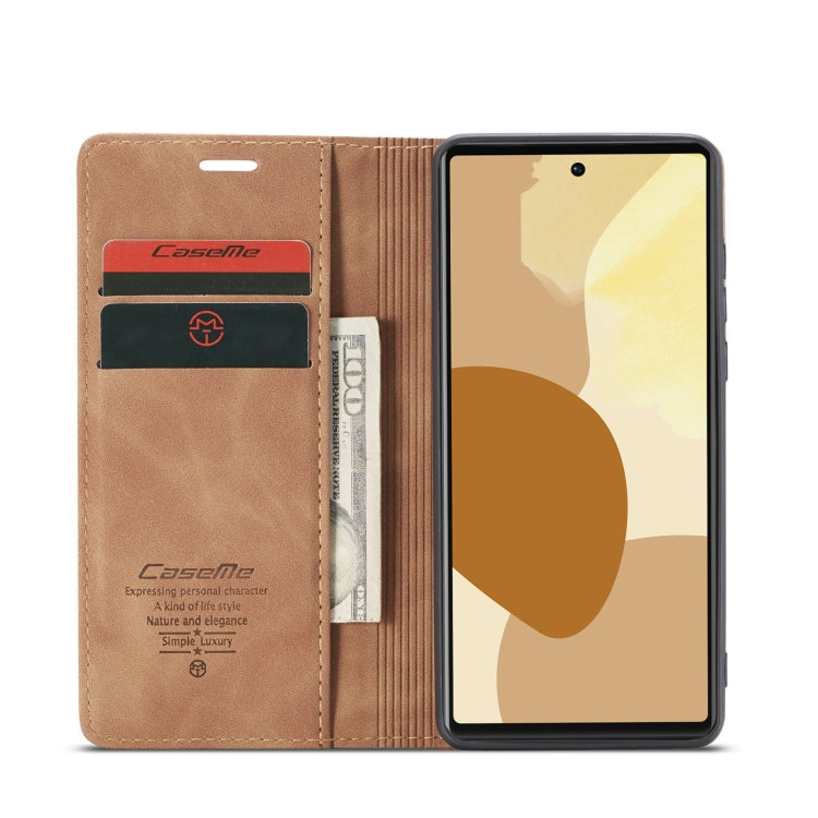 For Google Pixel 6 CaseMe 013 Multifunctional Horizontal Flip Leather Phone Case with Card Slot & Holder & Wallet(Brown) - Google Cases by CaseMe | Online Shopping South Africa | PMC Jewellery | Buy Now Pay Later Mobicred