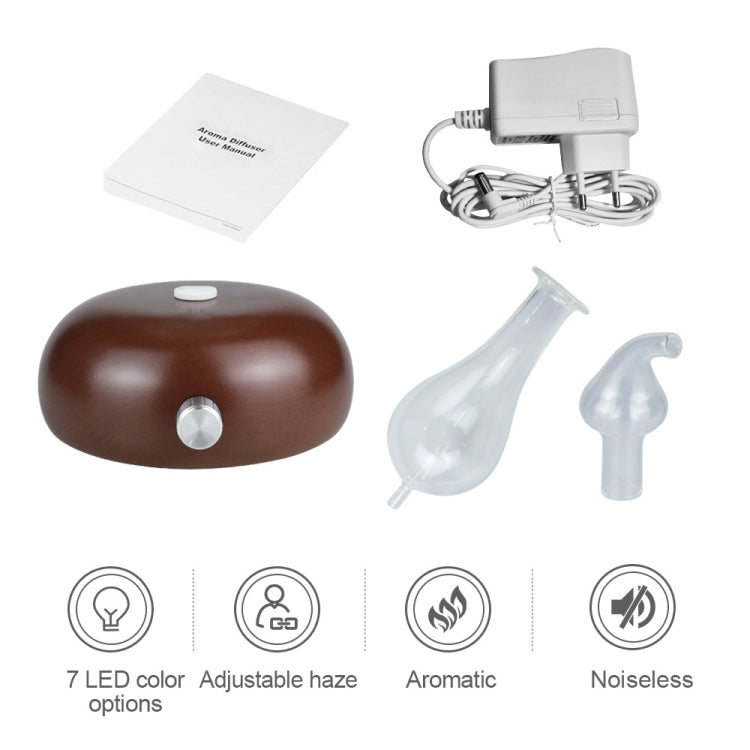 Wood Essential Oil Diffuser Aromatherapy Machine Automatic Alcohol Sprayer, Plug Specification:UK Plug(Dark Brown) - free shipping - PMC TechLife - Order now!