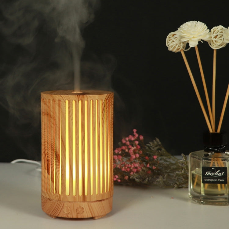 200ml Hollow-out Forest Pattern Wooden Essential Oil Aromatherapy Machine Ultrasonic Humidifier Automatic Alcohol Sprayer, Plug Specification:US Plug(Light Brown-2) - free shipping - PMC TechLife - Order now!