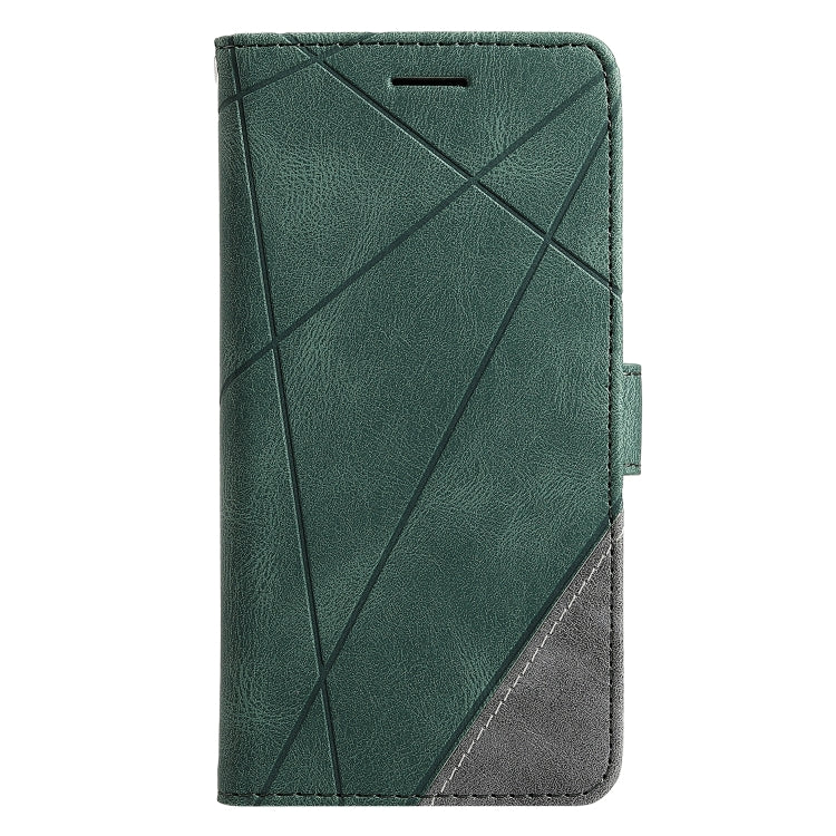 For vivo Y72 5G / Y52 5G / iQOO Z3 Skin Feel Splicing Horizontal Flip Leather Phone Case(Green) - vivo Cases by PMC Jewellery | Online Shopping South Africa | PMC Jewellery | Buy Now Pay Later Mobicred
