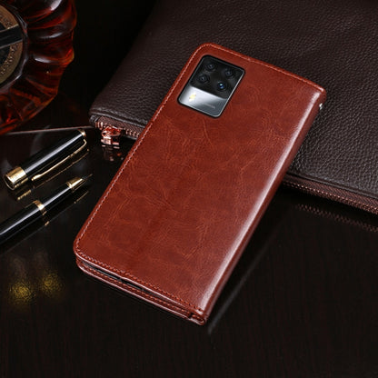 For Cubot X50 idewei Crazy Horse Texture Leather Case with Holder & Card Slots & Wallet(Brown) - More Brand by idewei | Online Shopping South Africa | PMC Jewellery | Buy Now Pay Later Mobicred