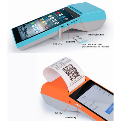 SGT-SP01 5.5 inch HD Screen Handheld POS Receipt Printer, Suit Version, US Plug(Orange) - Printer by PMC Jewellery | Online Shopping South Africa | PMC Jewellery | Buy Now Pay Later Mobicred