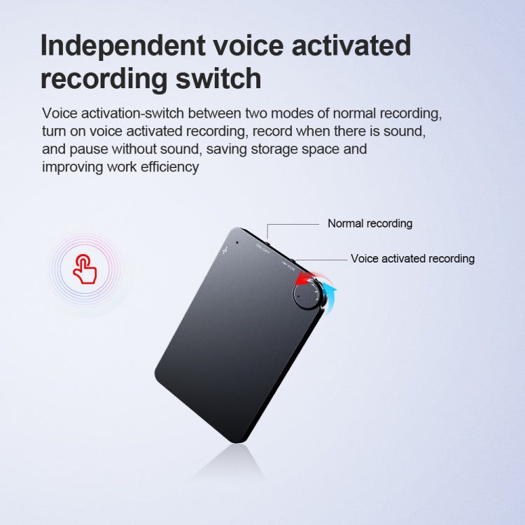 K2 Portable Ultra-thin Card Voice Recorder, Capacity:32GB(Black) - Other Style by PMC Jewellery | Online Shopping South Africa | PMC Jewellery | Buy Now Pay Later Mobicred