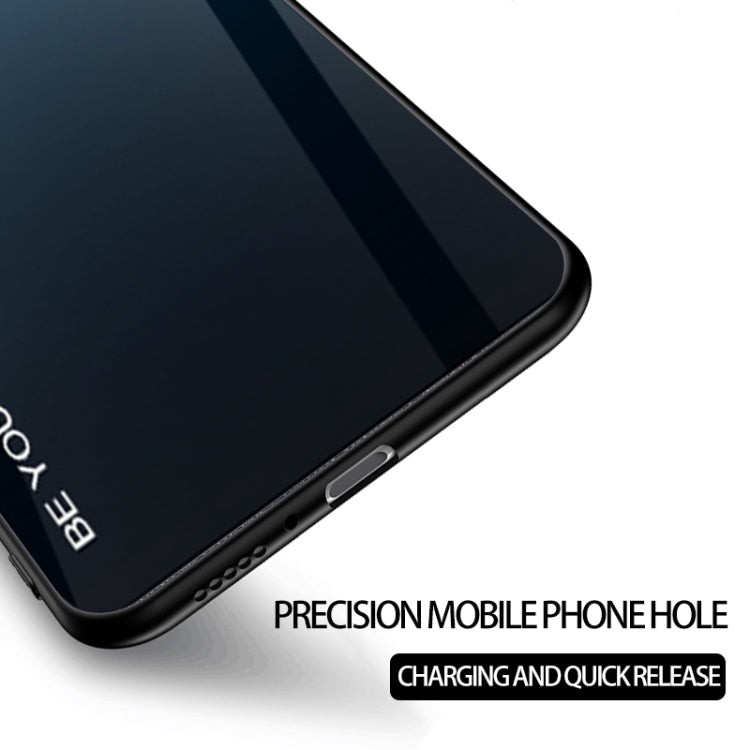 For Galaxy A80 Gradient Color Glass Case(Red) - Galaxy Phone Cases by PMC TechLife | Online Shopping South Africa | PMC TechLife