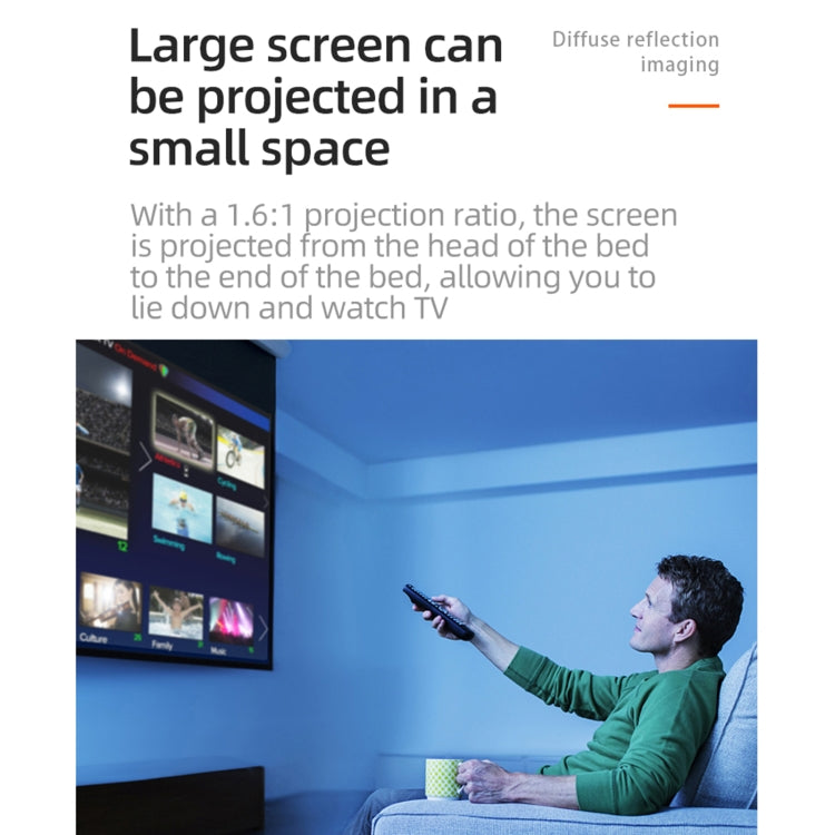 T20 320x240 400 Lumens Portable Home Theater LED HD Digital Projector, Same Screen Version, AU Plug(White Yellow) - LED Projector by PMC Jewellery | Online Shopping South Africa | PMC Jewellery | Buy Now Pay Later Mobicred
