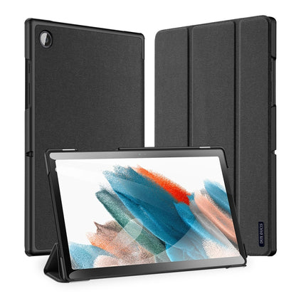 For Samsung Galaxy Tab A8 2021 DUX DUCIS Domo Series Cloth Texture Flip Leather Case(Black) - Other Galaxy Tab PC by DUX DUCIS | Online Shopping South Africa | PMC Jewellery | Buy Now Pay Later Mobicred