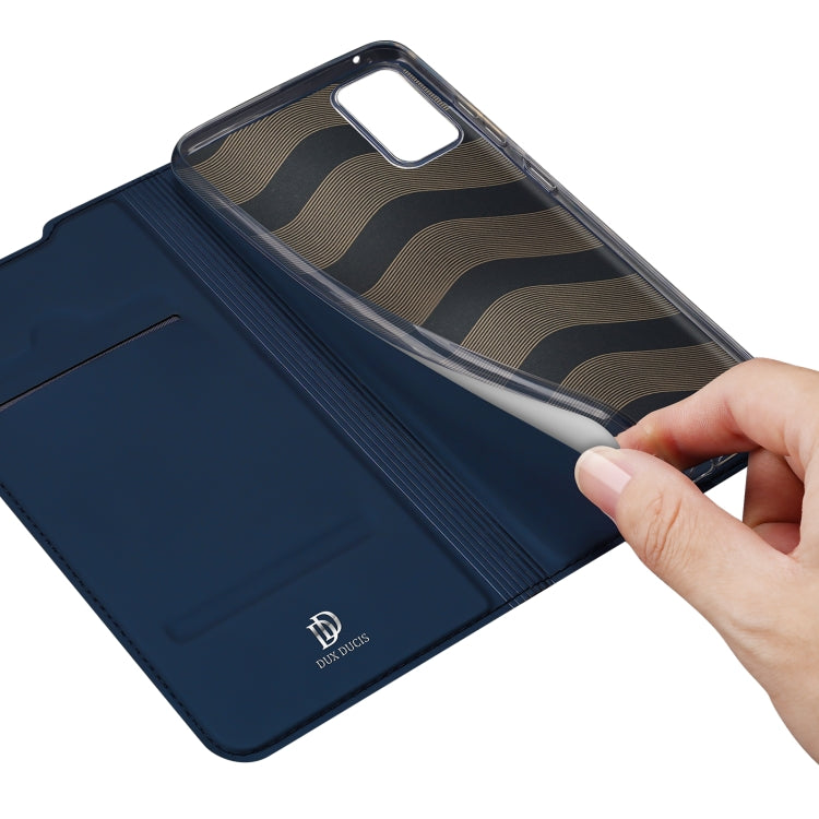 For Samsung Galaxy A53 5G DUX DUCIS Skin Pro Series Shockproof Horizontal Flip Leather Phone Case(Dark Blue) - Galaxy Phone Cases by DUX DUCIS | Online Shopping South Africa | PMC Jewellery | Buy Now Pay Later Mobicred