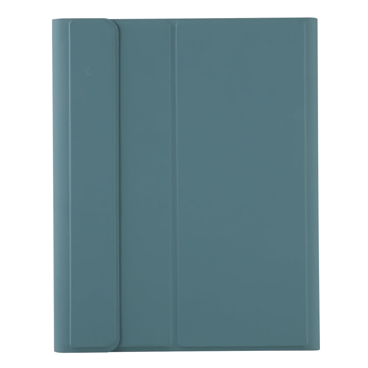 A07B-A Lambskin Texture Square Keycap Bluetooth Keyboard Leather Case with Touch Control For iPad 9.7 2018 & 2017 / Pro 9.7 inch / Air 2(Dark Green) - Universal by PMC TechLife | Online Shopping South Africa | PMC TechLife