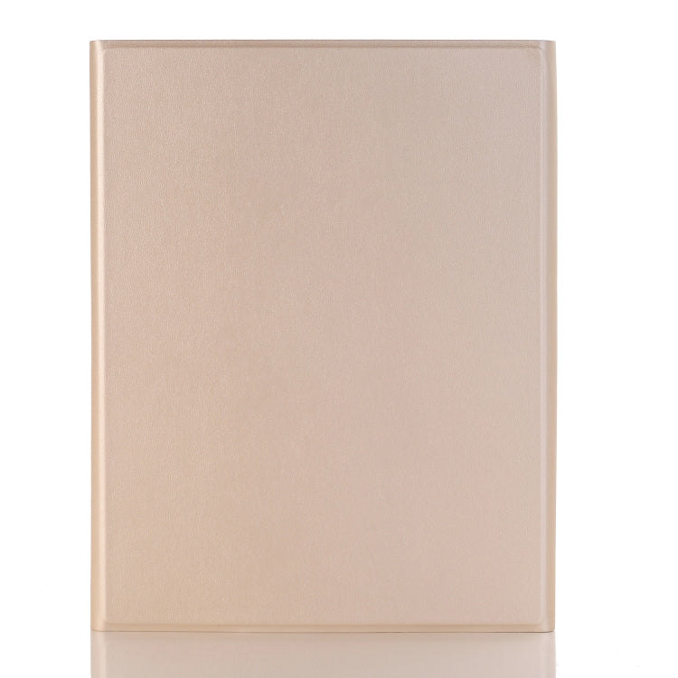 A102B-A Lambskin Texture Square Keycap Bluetooth Keyboard Leather Case with Touch Control For iPad Pro 10.5 inch / 10.2 2021 & 2020 & 2019 / Air 3(Gold) - Universal by PMC TechLife | Online Shopping South Africa | PMC TechLife