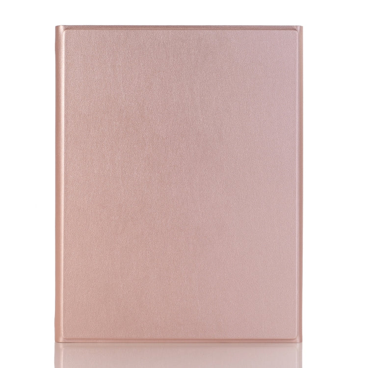 A102B-A Lambskin Texture Square Keycap Bluetooth Keyboard Leather Case with Touch Control For iPad Pro 10.5 inch / 10.2 2021 & 2020 & 2019 / Air 3(Rose Gold) - Universal by PMC TechLife | Online Shopping South Africa | PMC TechLife