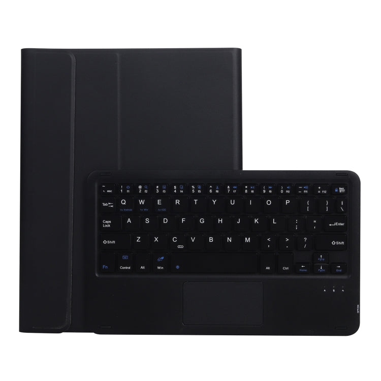 A11B-A Lambskin Texture Square Keycap Bluetooth Keyboard Leather Case with Touch Control For iPad Air 4 2020 10.9 / Pro 11 inch 2021 & 2020 & 2018(Black) - Universal by PMC TechLife | Online Shopping South Africa | PMC TechLife