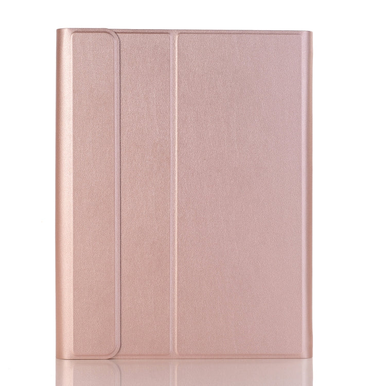 A11B-A Lambskin Texture Square Keycap Bluetooth Keyboard Leather Case with Touch Control For iPad Air 4 2020 10.9 / Pro 11 inch 2021 & 2020 & 2018(Rose Gold) - Universal by PMC TechLife | Online Shopping South Africa | PMC TechLife