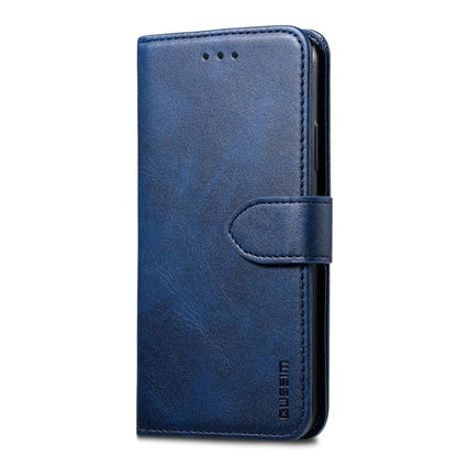 For iPhone 8 Plus / 7 Plus GUSSIM Magnetic Horizontal Flip Leather Case with Holder & Card Slots & & Wallet(Blue) - More iPhone Cases by GUSSIM | Online Shopping South Africa | PMC Jewellery