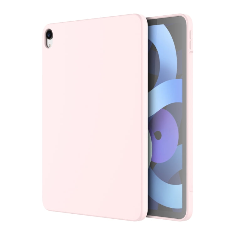 For iPad Air 11 2024 / Air 2022 /  Air 2020 10.9 Mutural Silicone Microfiber Tablet Case(Pink) - free shipping - PMC TechLife - Order now!