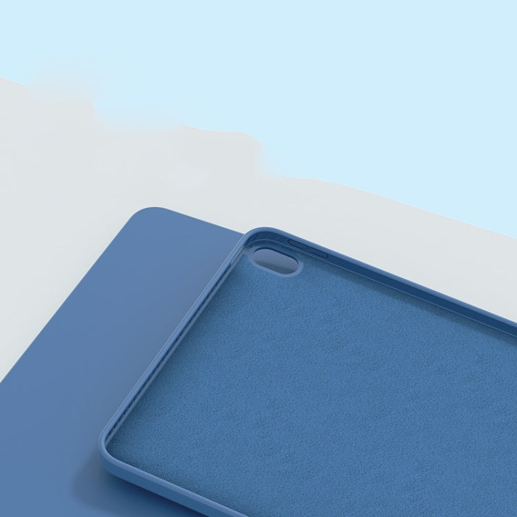 For iPad Air 11 2024 / Air 2022 /  Air 2020 10.9 Mutural Silicone Microfiber Tablet Case(Midnight Blue) - free shipping - PMC TechLife - Order now!