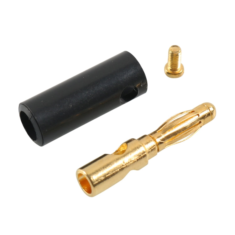 A6545 10 in 1 Car Red and Black Cover Gold-plated 4mm Banana Head Audio Plug - Terminal connectors by PMC Jewellery | Online Shopping South Africa | PMC Jewellery | Buy Now Pay Later Mobicred