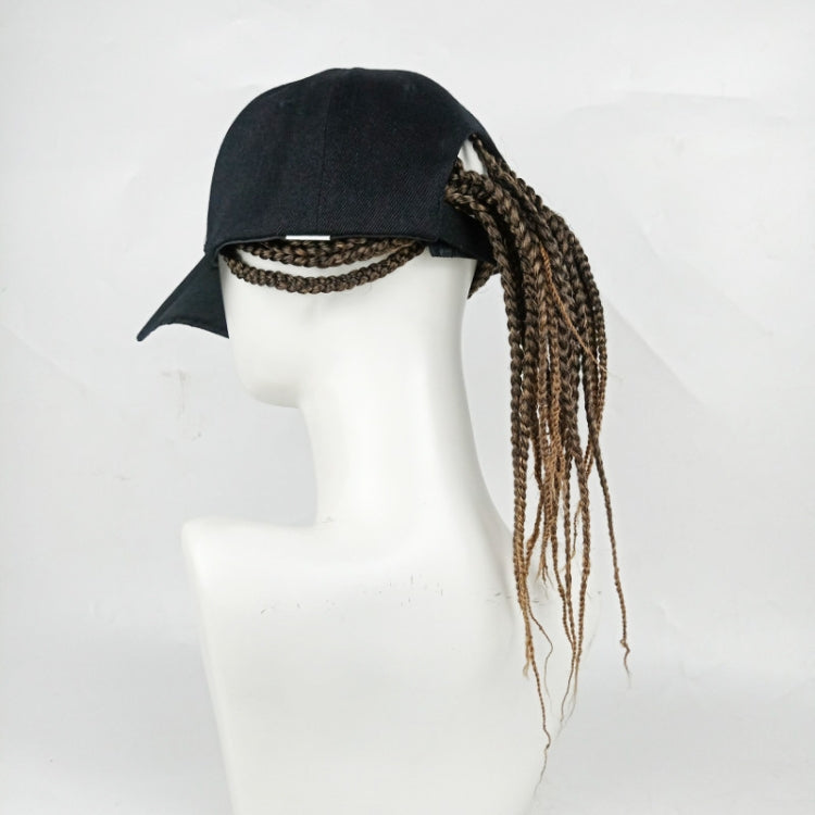 Dreadlocks Wig Hat One-piece Headgear for Men and Women, Style: Black Cap(Light Brown Braid About 35cm) - free shipping - PMC TechLife - Order now!