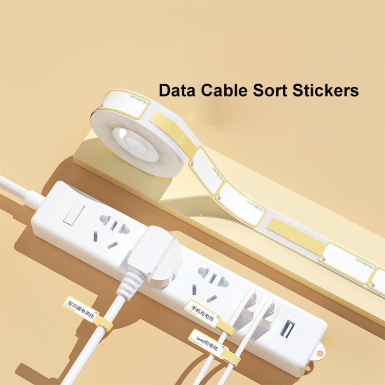 12.5 x 99mm 70 Sheets Thermal Label Data Cable Sort Stickers For NiiMbot D101 / D11(Mint Green) - Printer Accessories by PMC Jewellery | Online Shopping South Africa | PMC Jewellery | Buy Now Pay Later Mobicred