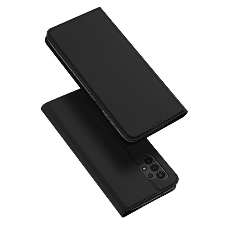 For Samsung Galaxy A13 4G DUX DUCIS Skin Pro Series Flip Leather Phone Case(Black) - Galaxy Phone Cases by DUX DUCIS | Online Shopping South Africa | PMC Jewellery | Buy Now Pay Later Mobicred