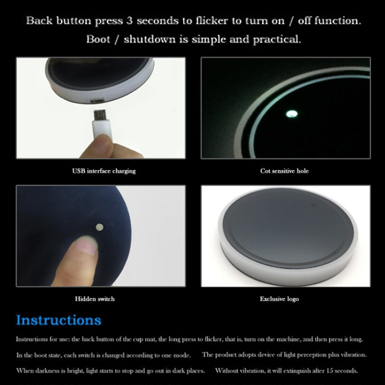 2 PCS Car Constellation Series AcrylicColorful USB Charger Water Cup Groove LED Atmosphere Light(Libra) - Car Drink Holders by PMC TechLife | Online Shopping South Africa | PMC TechLife | Buy Now Pay Later Mobicred