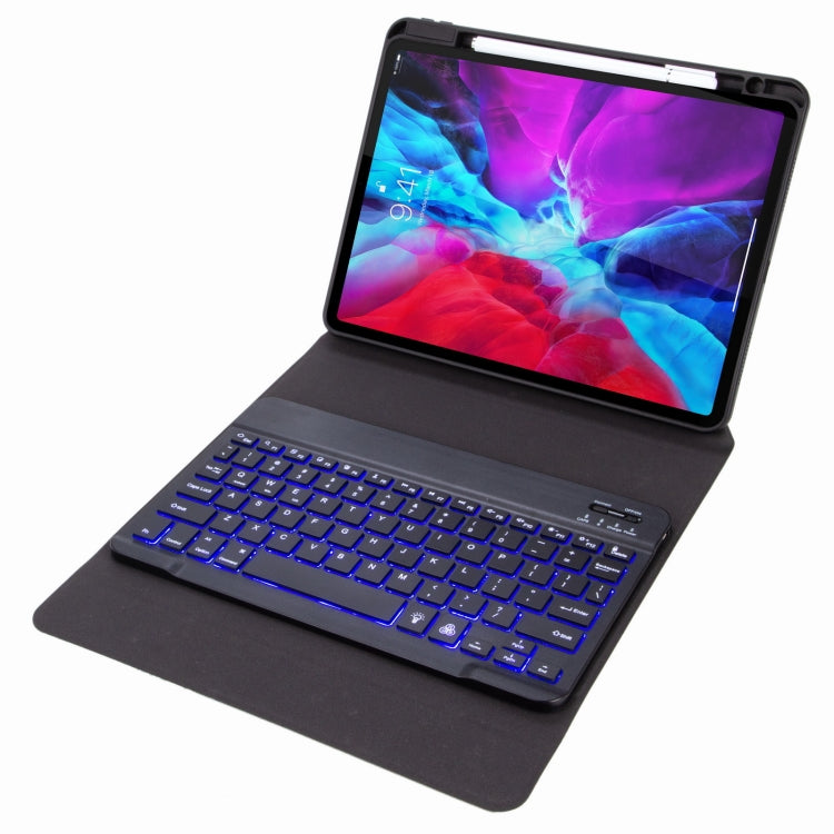 H-102S Monochrome Backlight Bluetooth Keyboard Leather Case with Rear Three-fold Holder For iPad 10.2 2020 & 2019 / Pro 10.5 inch(Dark Night Green) - Universal by PMC TechLife | Online Shopping South Africa | PMC TechLife