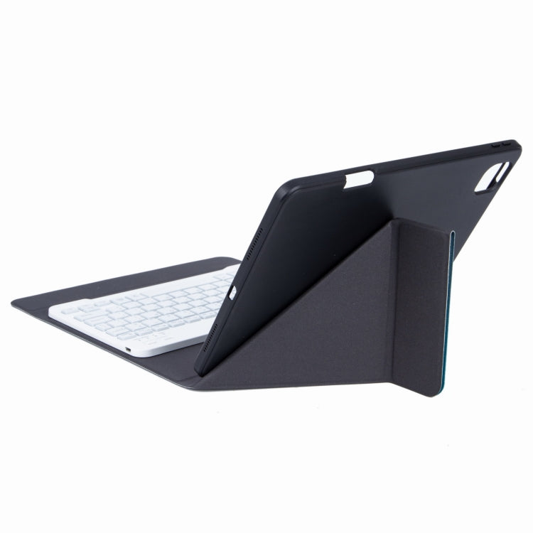 H-102S Monochrome Backlight Bluetooth Keyboard Leather Case with Rear Three-fold Holder For iPad 10.2 2020 & 2019 / Pro 10.5 inch(Purple) - Universal by PMC TechLife | Online Shopping South Africa | PMC TechLife