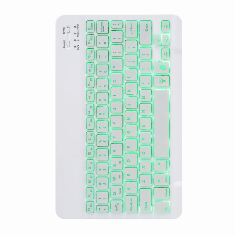 H-102S Monochrome Backlight Bluetooth Keyboard Leather Case with Rear Three-fold Holder For iPad 10.2 2020 & 2019 / Pro 10.5 inch(Pink Blue) - Universal by PMC TechLife | Online Shopping South Africa | PMC TechLife