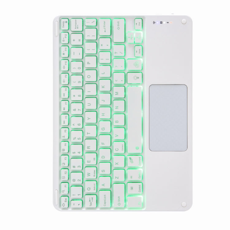 H-109CS Touch Backlight Bluetooth Keyboard Leather Case with Rear Three-fold Holder For iPad Pro 11 inch 2021 & 2020 & 2018 / Air 2020 10.9(Pink Blue) - Universal by PMC TechLife | Online Shopping South Africa | PMC TechLife