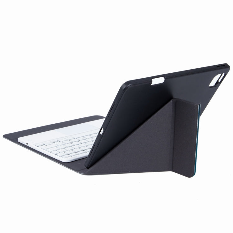 H-109CS Touch Backlight Bluetooth Keyboard Leather Case with Rear Three-fold Holder For iPad Pro 11 inch 2021 & 2020 & 2018 / Air 2020 10.9(Pink Blue) - Universal by PMC TechLife | Online Shopping South Africa | PMC TechLife