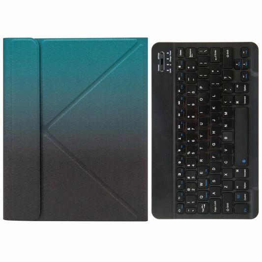 H-102 Bluetooth Keyboard Leather Case with Rear Three-fold Holder For iPad 10.2 2020 & 2019 / Pro 10.5 inch(Dark Night Green) - Universal by PMC Jewellery | Online Shopping South Africa | PMC Jewellery