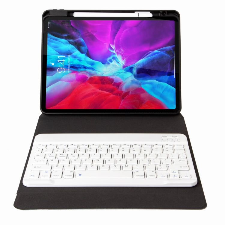 H-102 Bluetooth Keyboard Leather Case with Rear Three-fold Holder For iPad 10.2 2020 & 2019 / Pro 10.5 inch(Purple) - Universal by PMC TechLife | Online Shopping South Africa | PMC TechLife