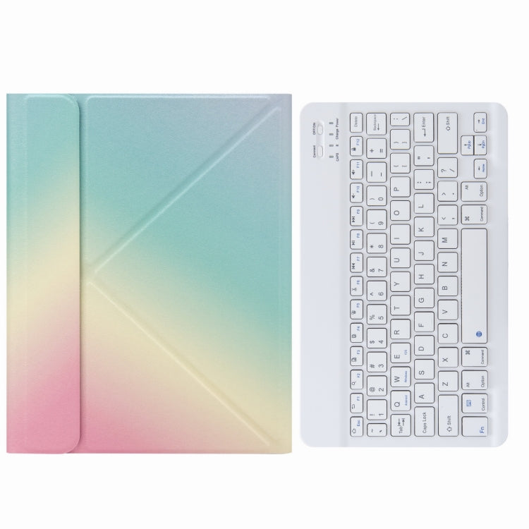 H-109 Bluetooth Keyboard Leather Case with Rear Three-fold Holder For iPad Pro 11 inch 2021 & 2020 & 2018 / Air 2020 10.9(Rainbow) - Universal by PMC TechLife | Online Shopping South Africa | PMC TechLife