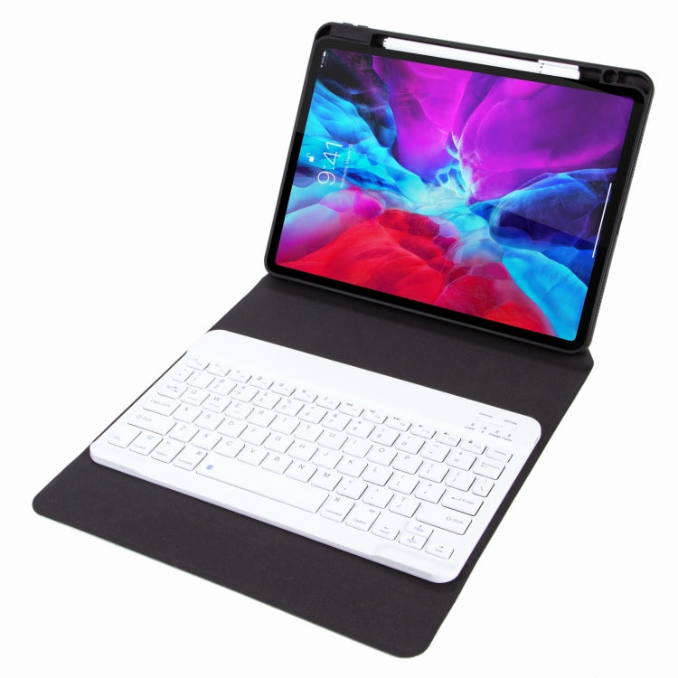 H-109 Bluetooth Keyboard Leather Case with Rear Three-fold Holder For iPad Pro 11 inch 2021 & 2020 & 2018 / Air 2020 10.9(Pink Blue) - Universal by PMC TechLife | Online Shopping South Africa | PMC TechLife