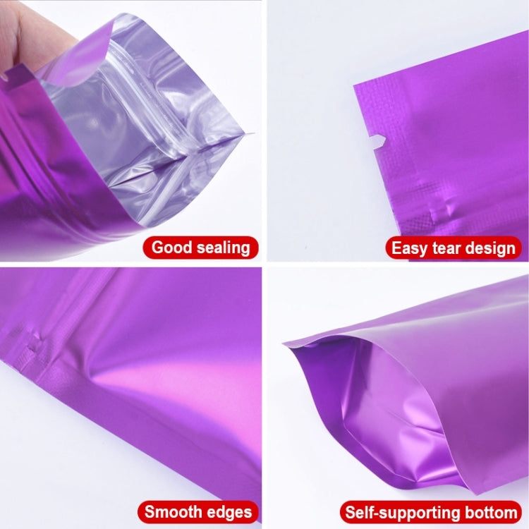 100 PCS/Set Matte Aluminum Foil Snack Stand-up Pouch, Size:9x13+3cm(Green) - Preservation Supplies by PMC TechLife | Online Shopping South Africa | PMC TechLife | Buy Now Pay Later Mobicred