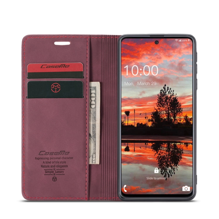 For Samsung Galaxy A33 5G CaseMe 013 Multifunctional Horizontal Flip Leather Phone Case(Wine Red) - Galaxy Phone Cases by CaseMe | Online Shopping South Africa | PMC Jewellery | Buy Now Pay Later Mobicred