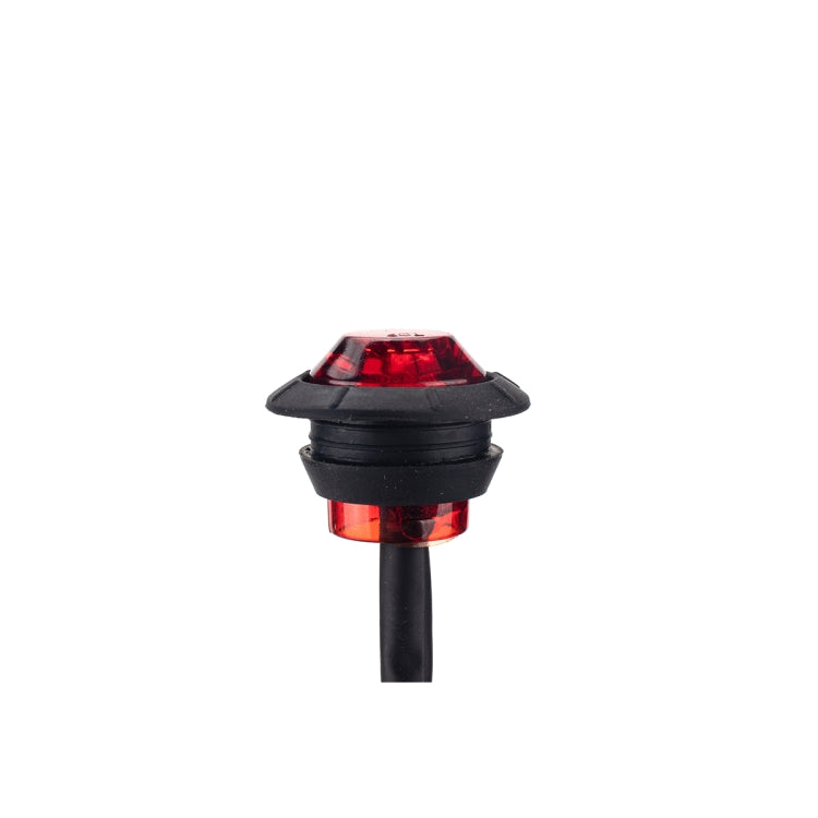 A5014 20 in 1 Red + Amber Light Truck Trailer LED Round Side Marker Lamp - Warning Lights by PMC Jewellery | Online Shopping South Africa | PMC Jewellery | Buy Now Pay Later Mobicred