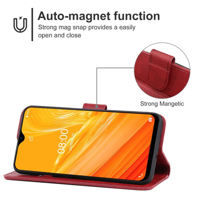 Leather Phone Case For Ulefone Note 8(Red) - Ulefone Cases by PMC Jewellery | Online Shopping South Africa | PMC Jewellery | Buy Now Pay Later Mobicred