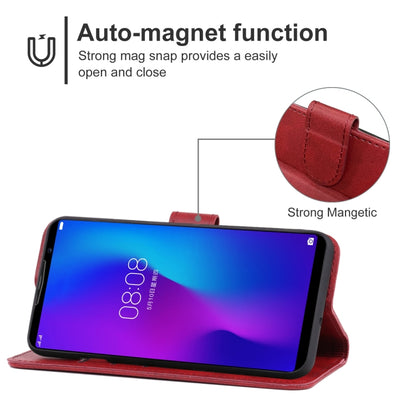 Leather Phone Case For DOOGEE N100(Red) - Doogee Cases by PMC Jewellery | Online Shopping South Africa | PMC Jewellery | Buy Now Pay Later Mobicred