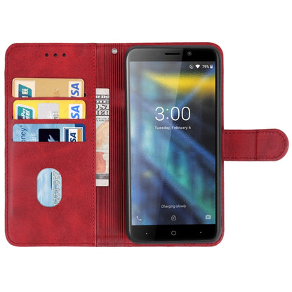 Leather Phone Case For DOOGEE X50L(Red) - Doogee Cases by PMC Jewellery | Online Shopping South Africa | PMC Jewellery | Buy Now Pay Later Mobicred