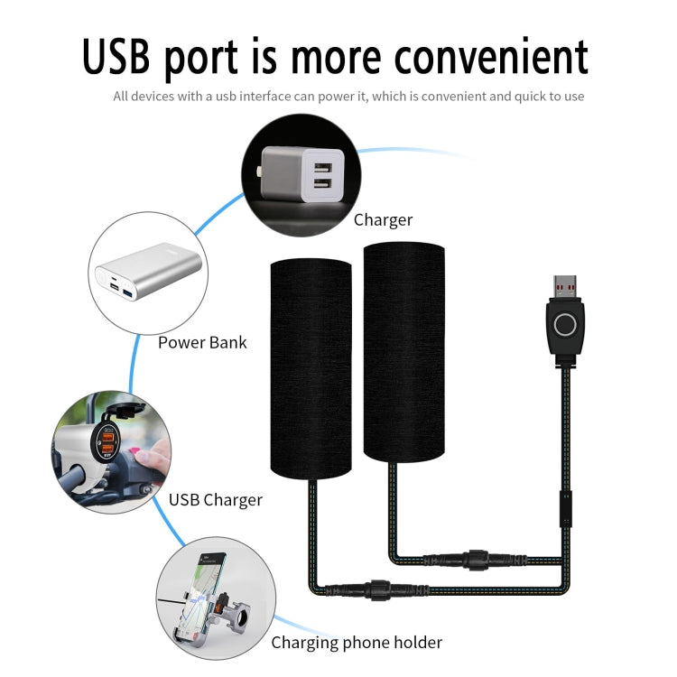 ZH-974D1 3-level Temperature Control Motorcycle Hook and Loop Fastener Intelligent Heated Grip - Grips by PMC Jewellery | Online Shopping South Africa | PMC Jewellery | Buy Now Pay Later Mobicred
