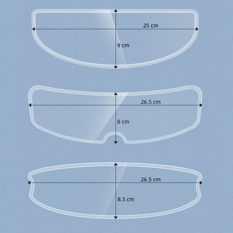 Visor Anti-fog PC Shield Helmet Lens Film(26.5 x 8.5cm) - Others by PMC Jewellery | Online Shopping South Africa | PMC Jewellery | Buy Now Pay Later Mobicred